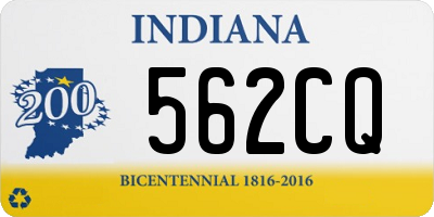 IN license plate 562CQ