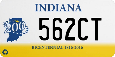 IN license plate 562CT