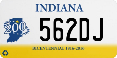 IN license plate 562DJ