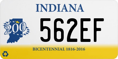 IN license plate 562EF