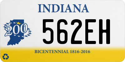 IN license plate 562EH