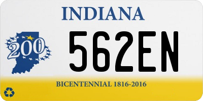 IN license plate 562EN