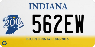 IN license plate 562EW