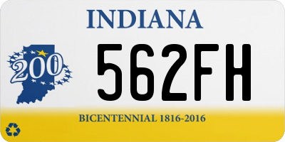 IN license plate 562FH