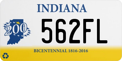 IN license plate 562FL