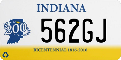 IN license plate 562GJ