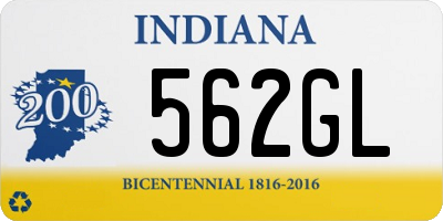 IN license plate 562GL