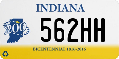 IN license plate 562HH