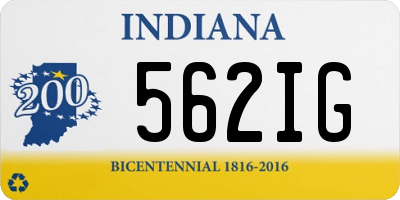 IN license plate 562IG