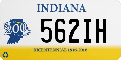 IN license plate 562IH