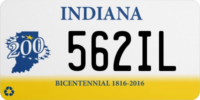 IN license plate 562IL