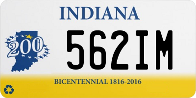 IN license plate 562IM