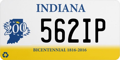 IN license plate 562IP