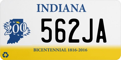 IN license plate 562JA