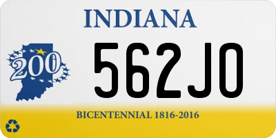 IN license plate 562JO