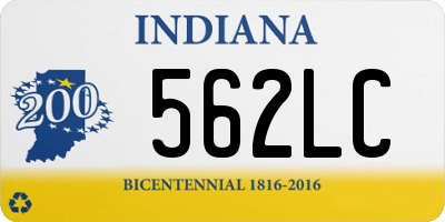 IN license plate 562LC