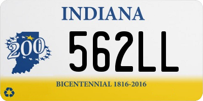 IN license plate 562LL