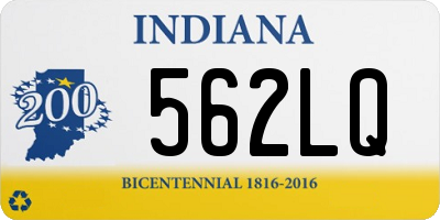 IN license plate 562LQ