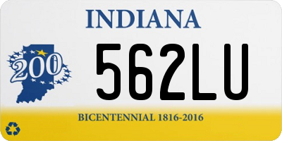 IN license plate 562LU