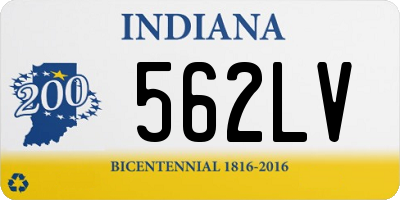 IN license plate 562LV