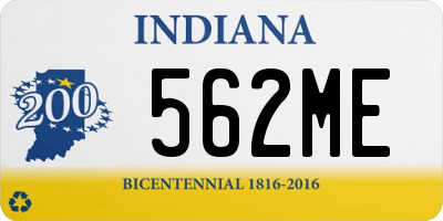 IN license plate 562ME