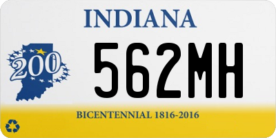 IN license plate 562MH