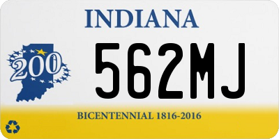 IN license plate 562MJ