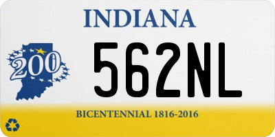 IN license plate 562NL