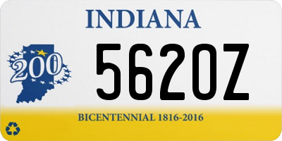 IN license plate 562OZ