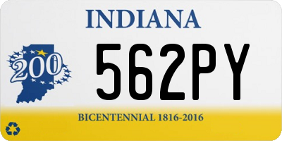 IN license plate 562PY