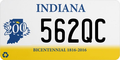 IN license plate 562QC