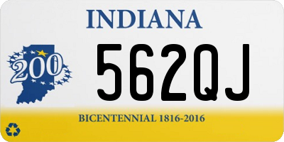 IN license plate 562QJ