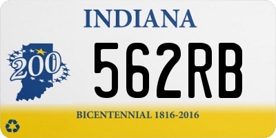 IN license plate 562RB