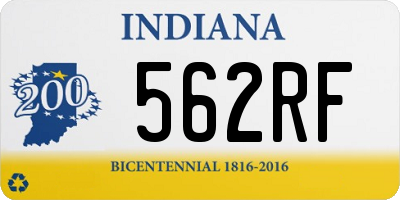 IN license plate 562RF