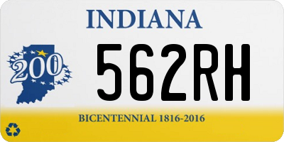 IN license plate 562RH