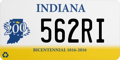 IN license plate 562RI