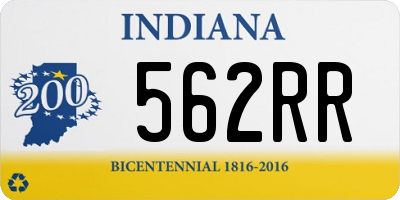 IN license plate 562RR