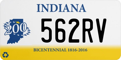 IN license plate 562RV