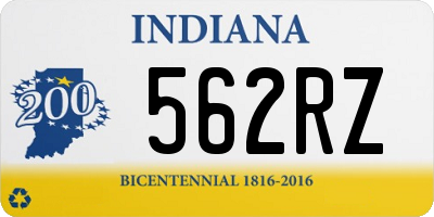 IN license plate 562RZ