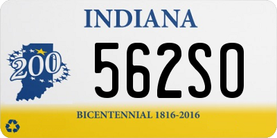 IN license plate 562SO