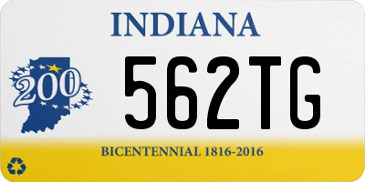 IN license plate 562TG