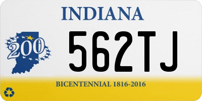 IN license plate 562TJ