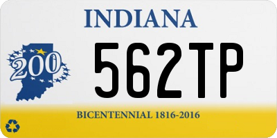 IN license plate 562TP