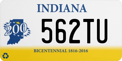 IN license plate 562TU