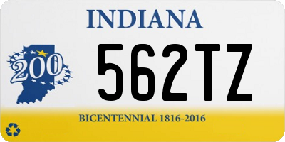 IN license plate 562TZ