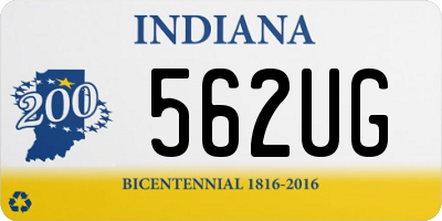 IN license plate 562UG