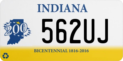 IN license plate 562UJ