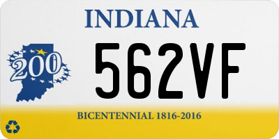 IN license plate 562VF