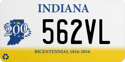 IN license plate 562VL