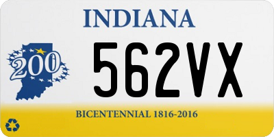 IN license plate 562VX